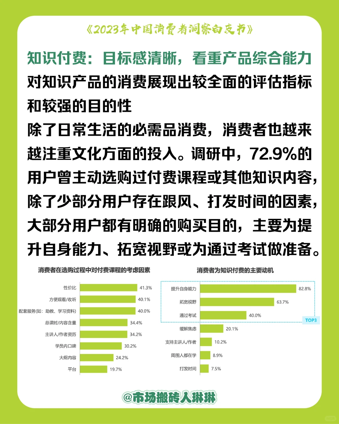 人手一份⏰完整版2023中国消费者洞察白皮书