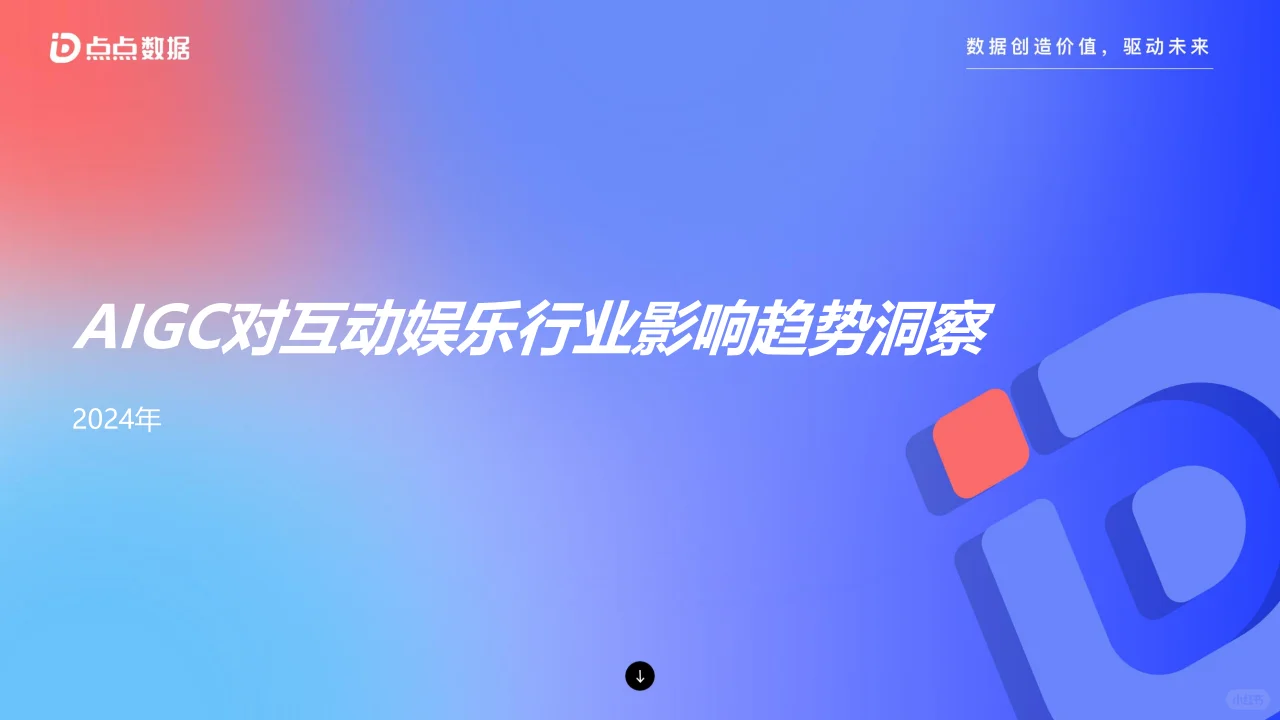 2024年AIGC对互动娱乐行业影响趋势洞察报告