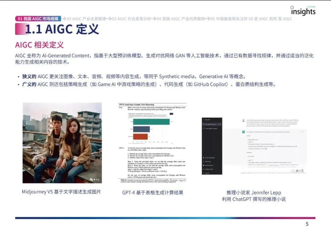 中国AIGC产业全景报告暨AIGC+50榜单