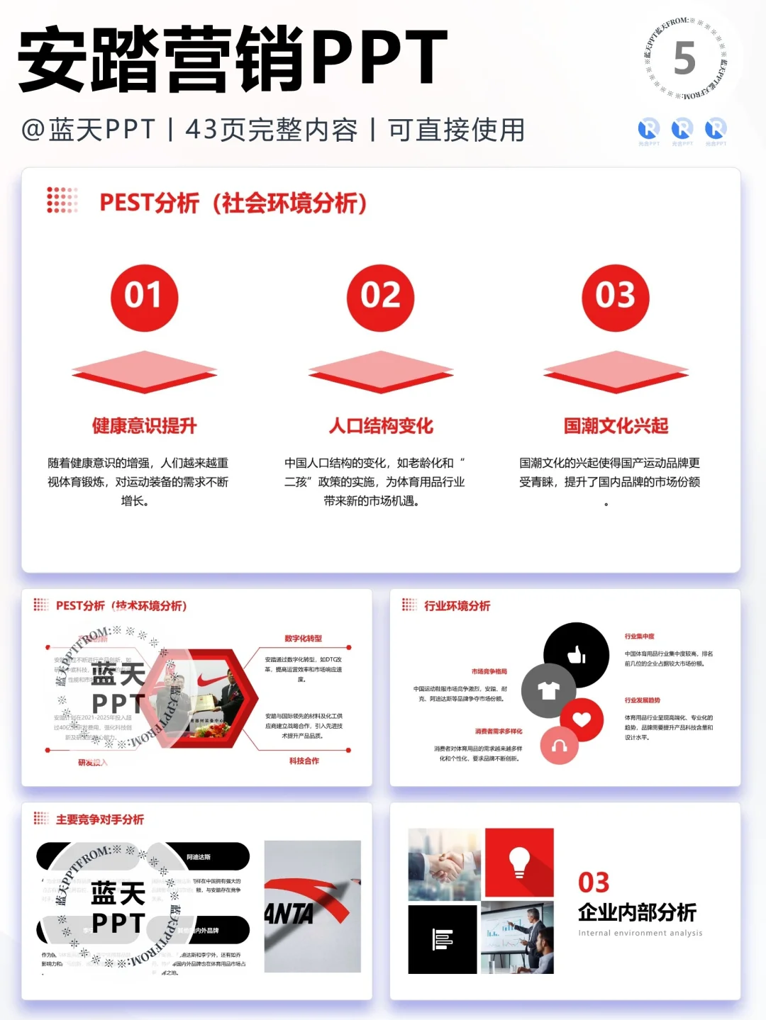 【209】安踏-品牌简介市场营销策略PPT