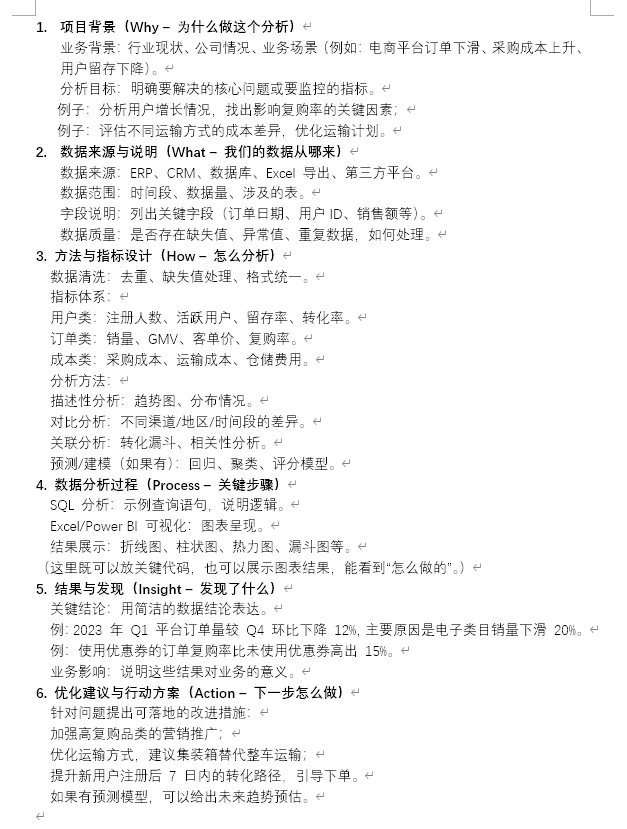 数据分析怎么理清分析思路