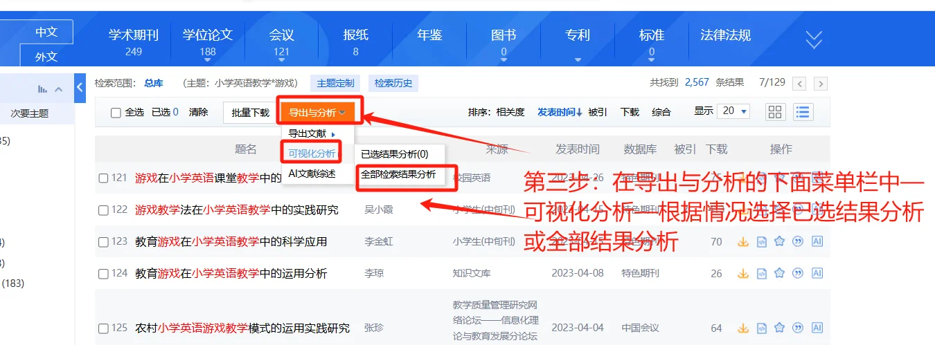 手把手教你分析知网发文趋势图