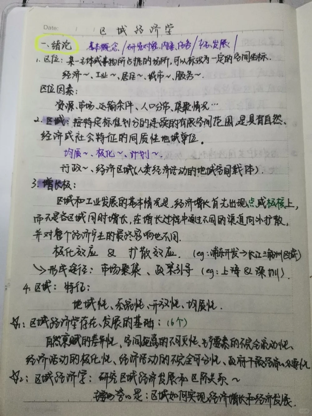 区域经济学（一）
