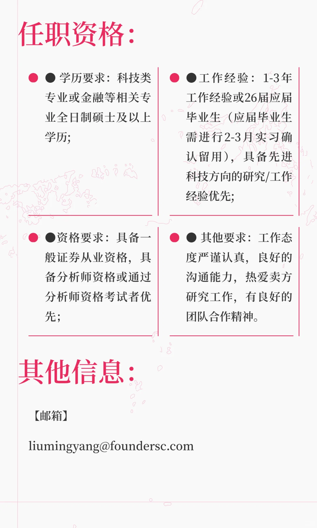 头部券商招聘新兴行业研究员