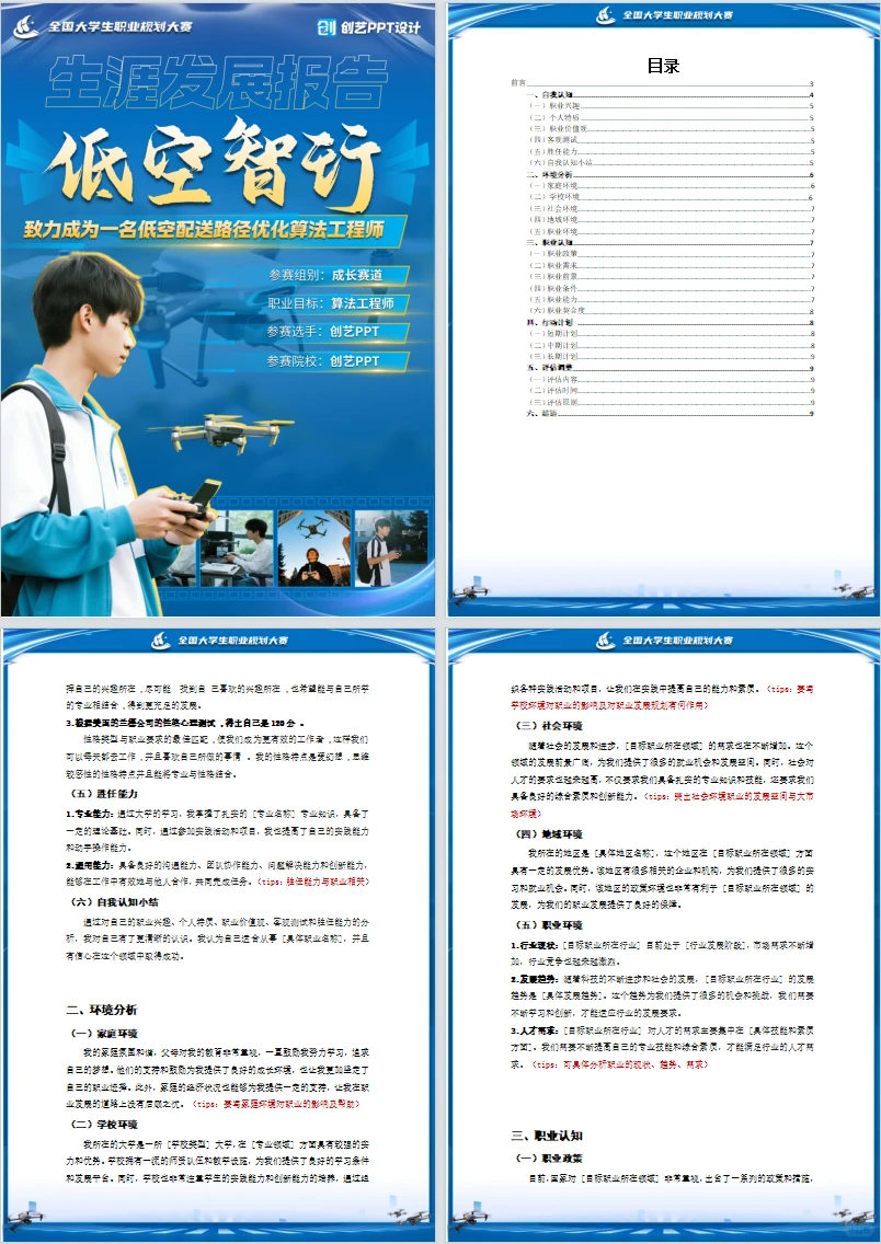 科技风生涯发展报告 评委眼前一亮