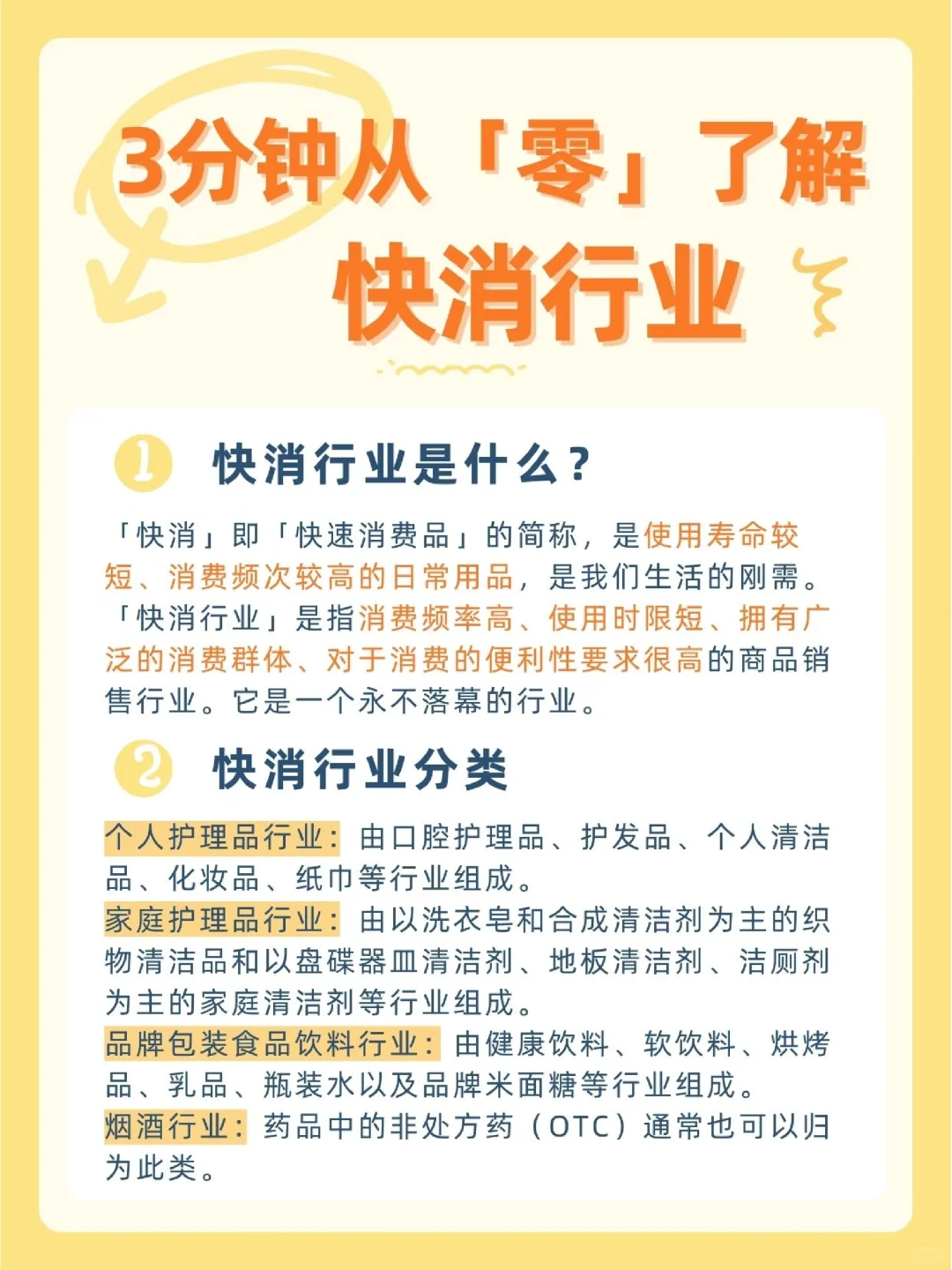 快消求职｜带你3分钟从零了解快消行业?