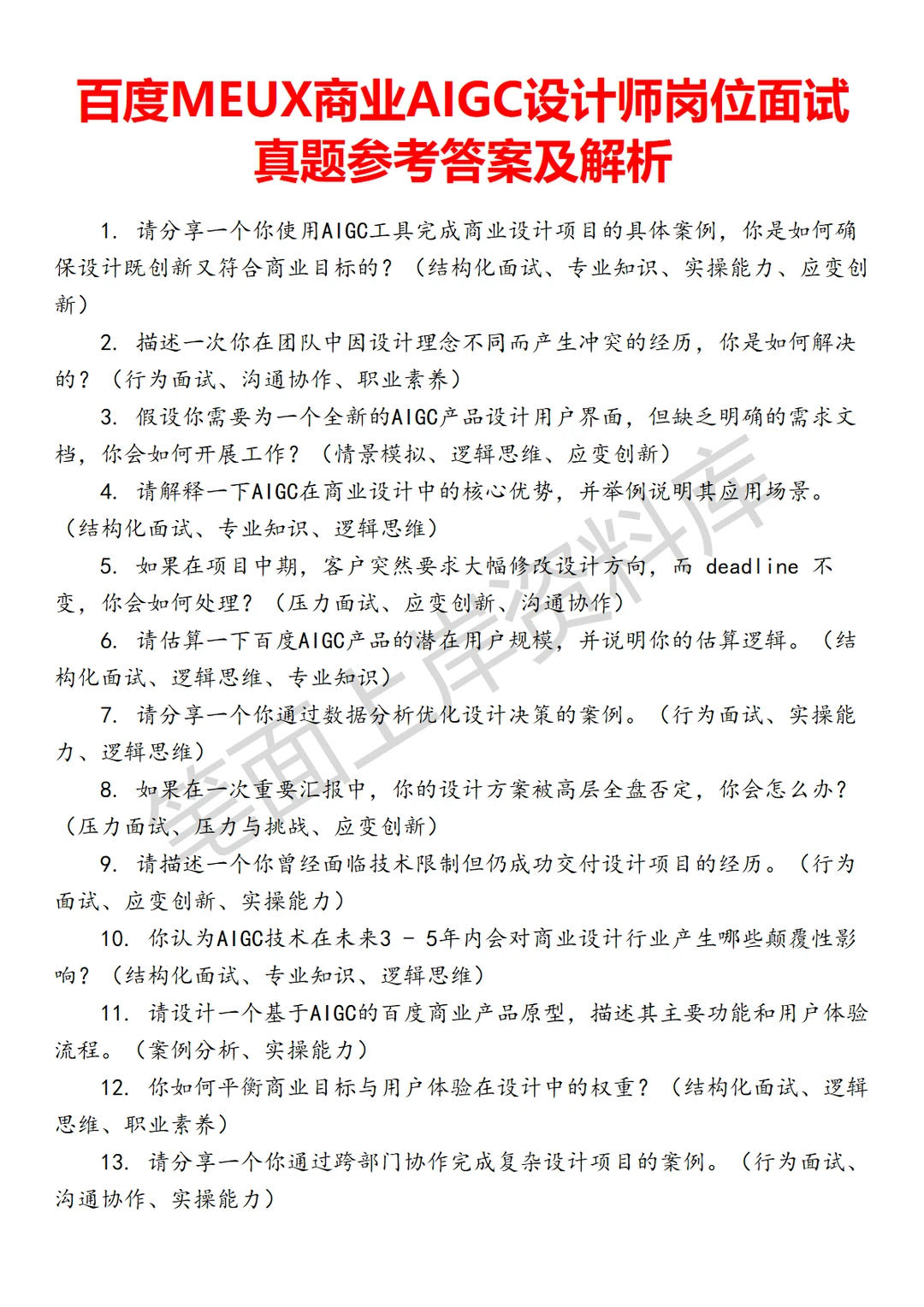 百度MEUX商业AIGC设计师
