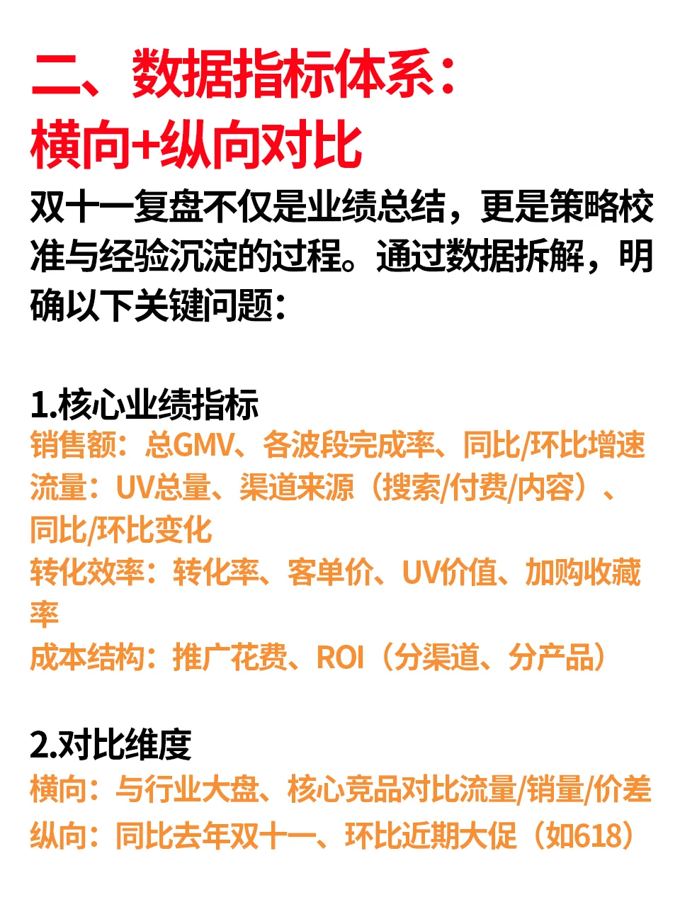 双十一复盘怎么做？偷偷说个让老板狂夸的模