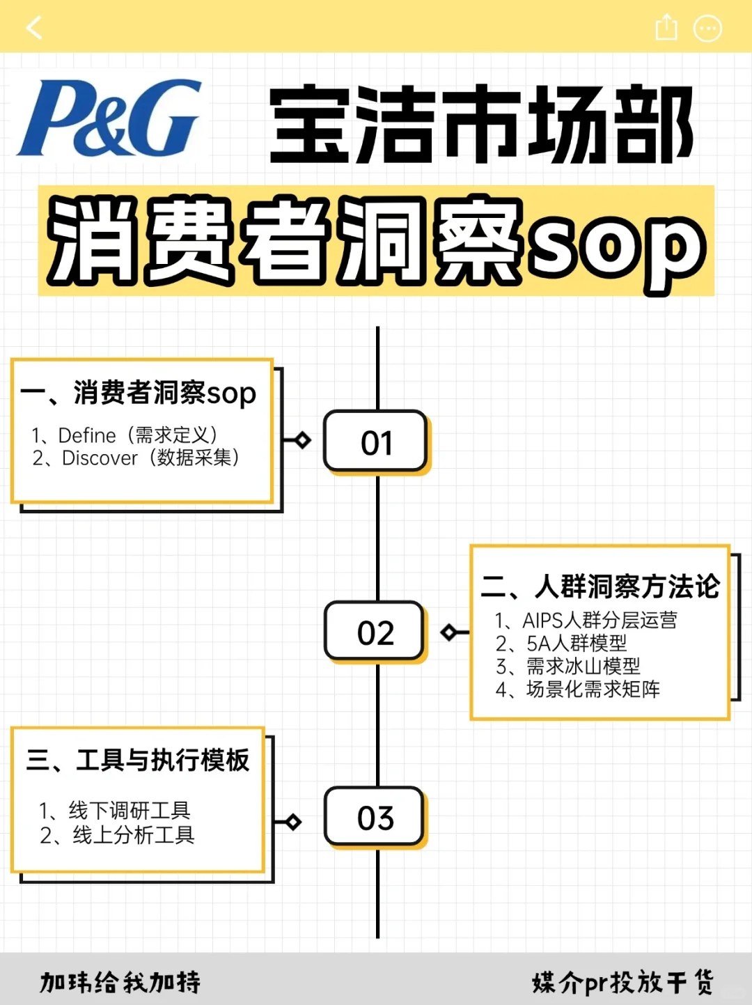 太能打了！宝洁市场部消费者洞察sop！