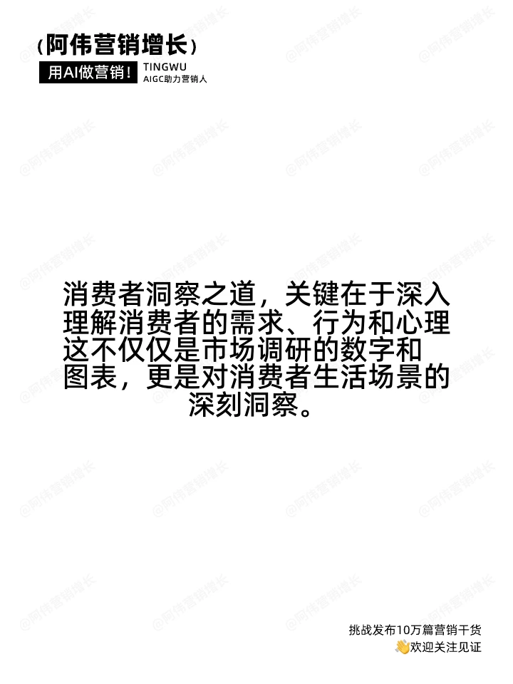 消费者洞察之道