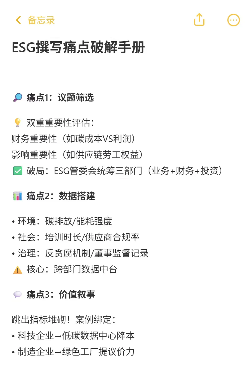 2025新规下,ESG报告难点破解指南