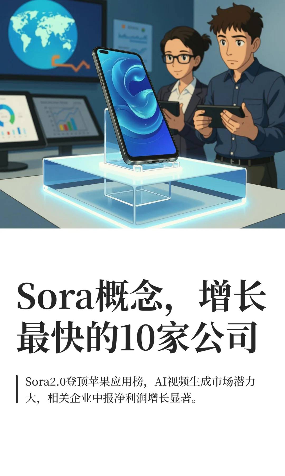Sora概念，增长最快的10家公司