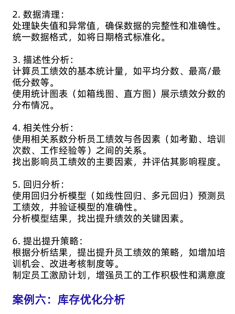 数据分析典型案例及解决步骤