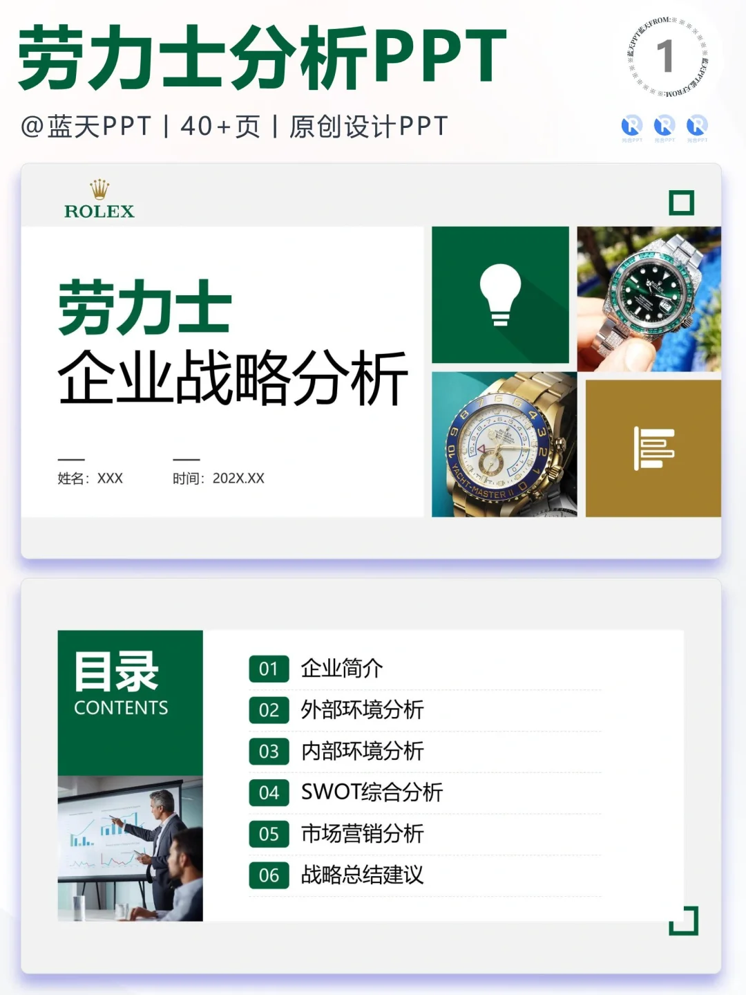 【062】劳力士 战略分析营销策略 SWOT PPT