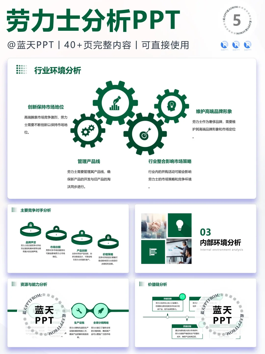 【062】劳力士 战略分析营销策略 SWOT PPT