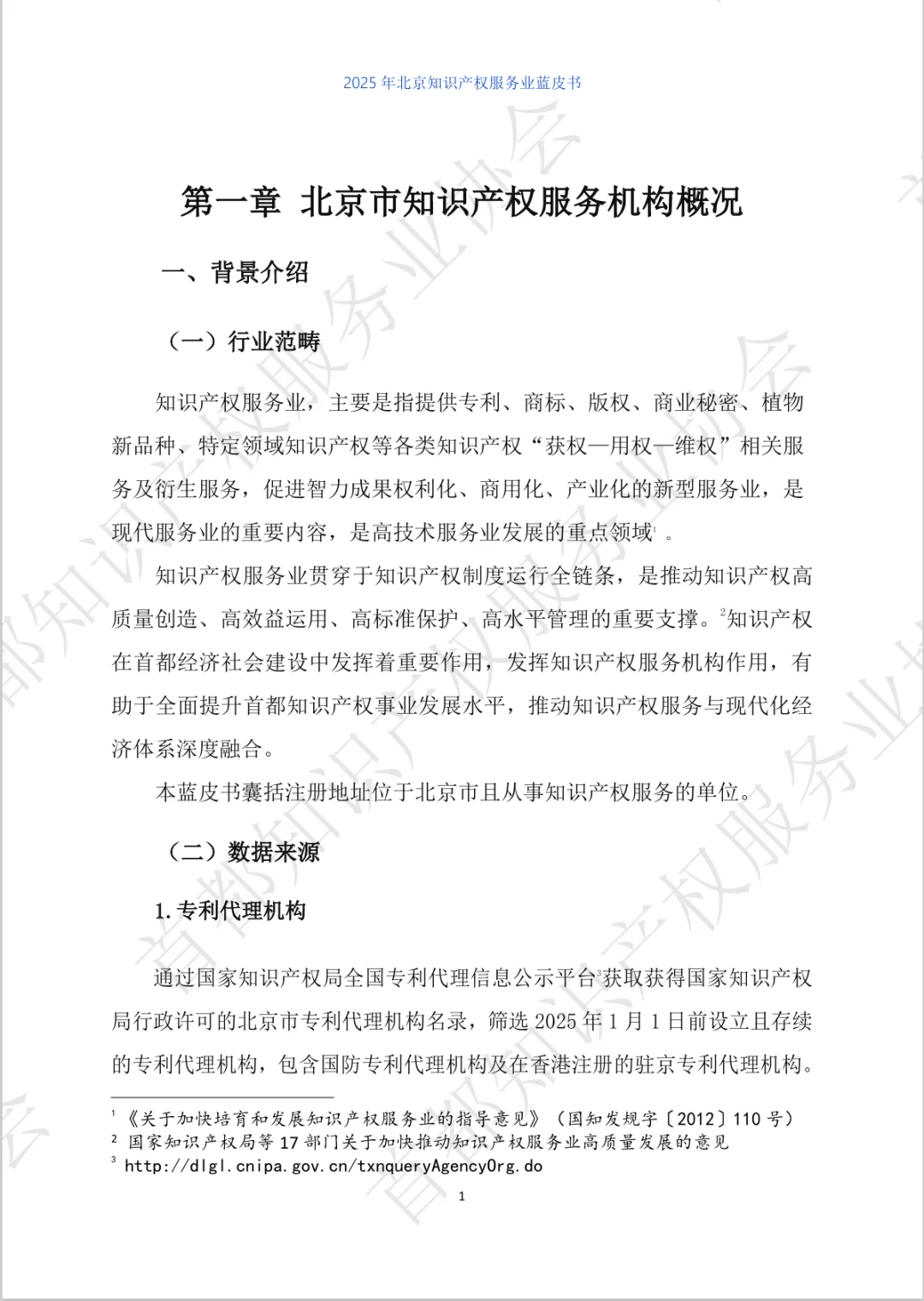 2025年北京市知识产权服务业蓝皮书