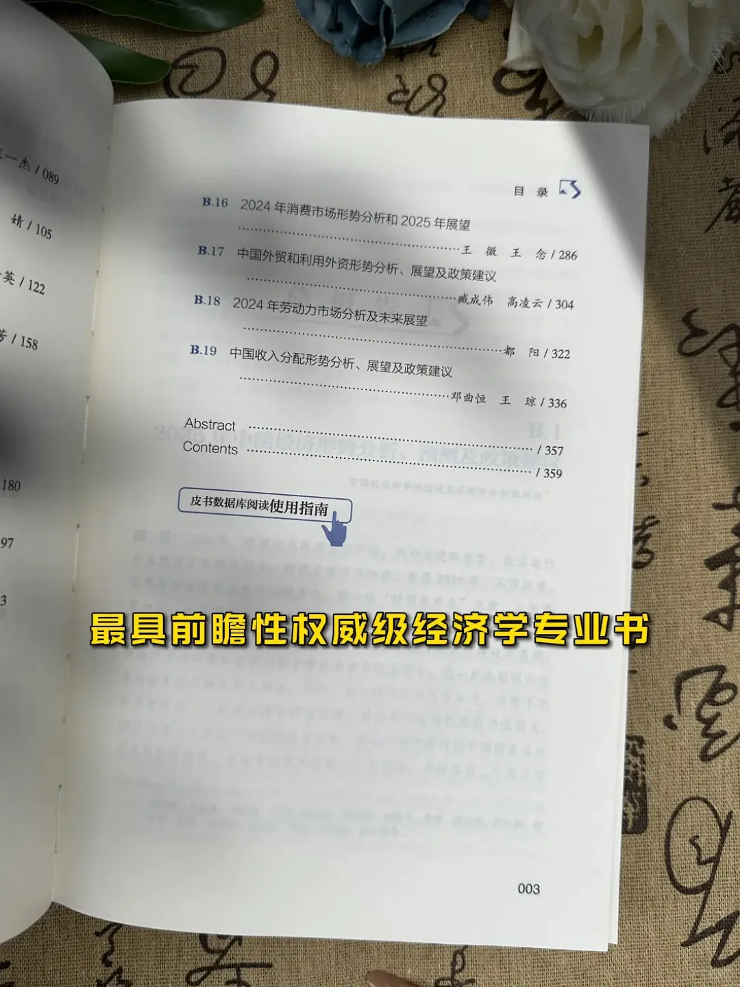 要成大事者都要研究的经济蓝皮书❗