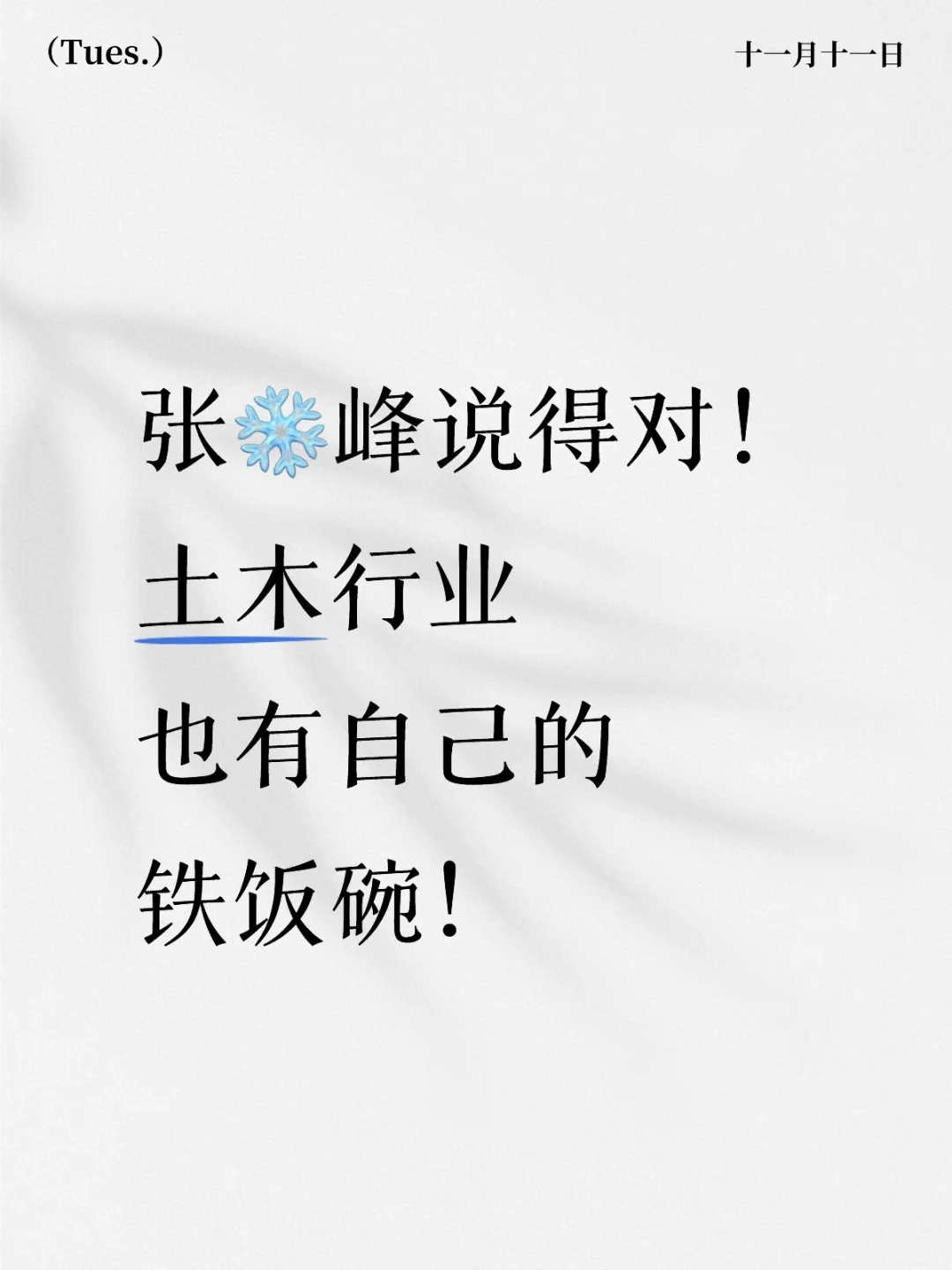 张雪峰说得对!土木行业也有自己的铁饭碗!