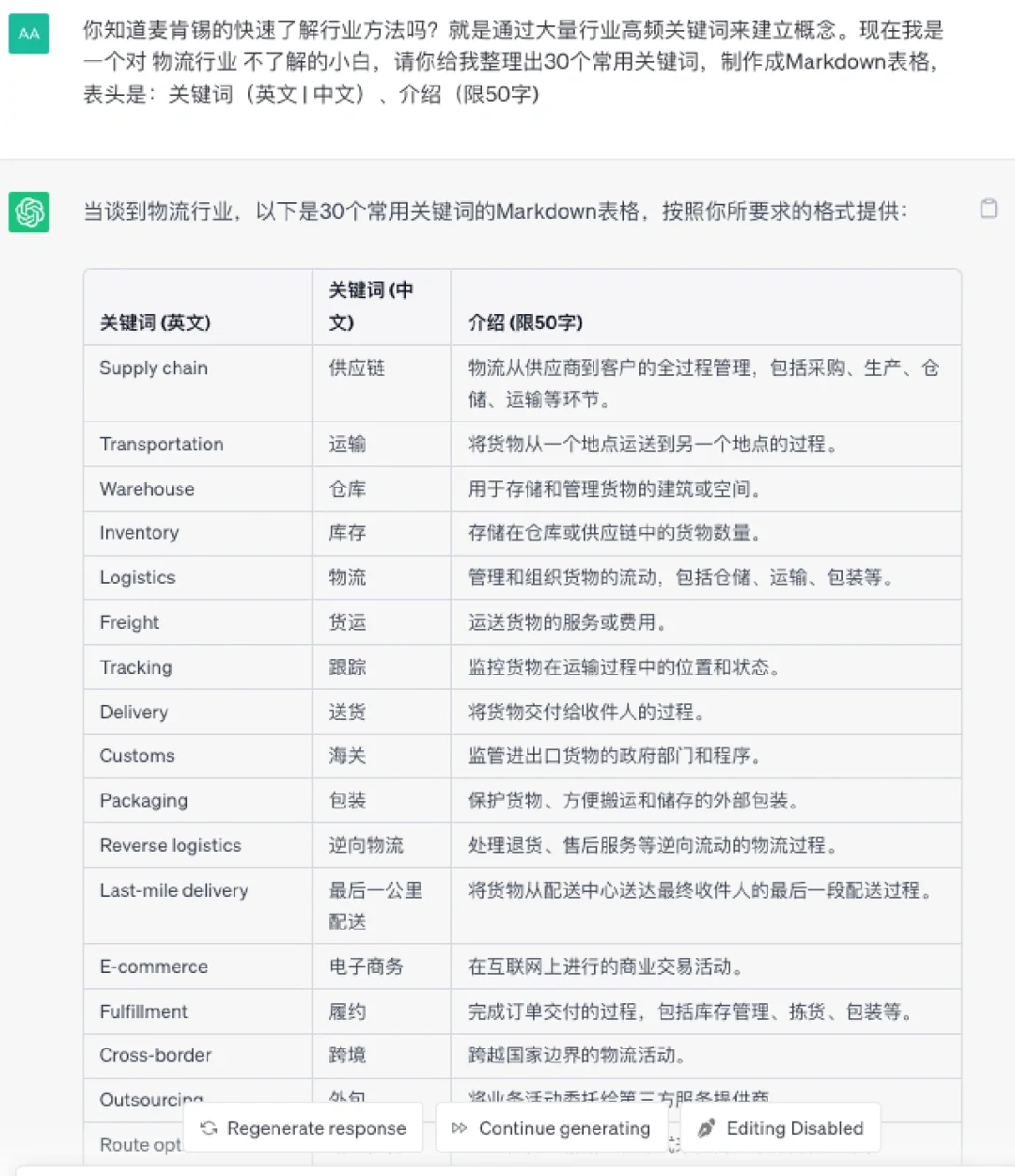 AI问答 |用麦肯锡100关键词法快速了解行业