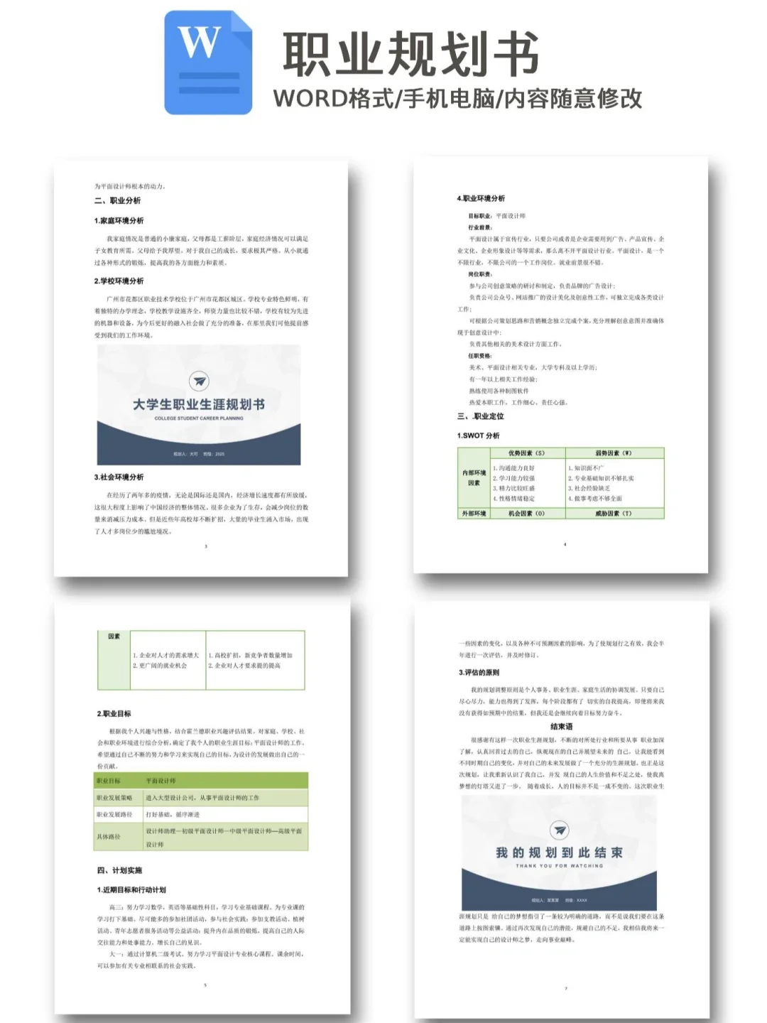 ZYS33|任何专业直接套用保姆级职业生涯规划