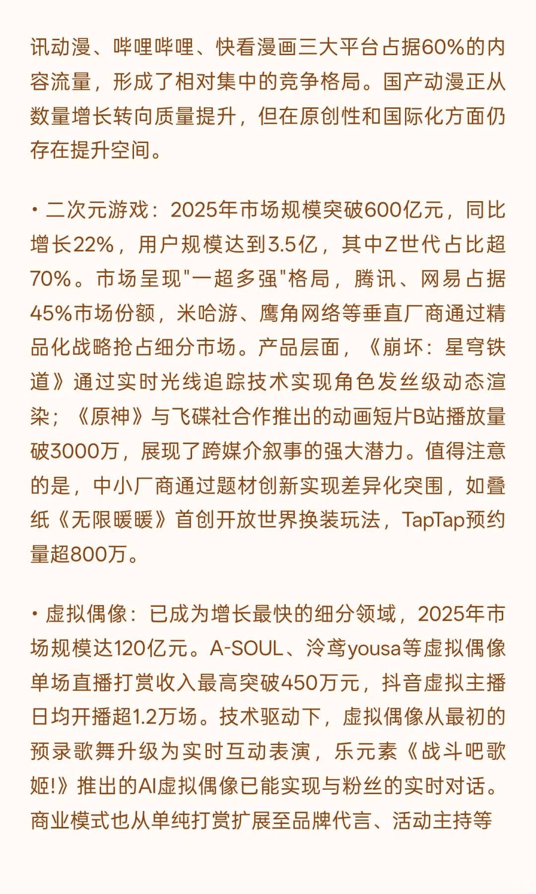 2025年二次元行业发展现状与未来趋势分析