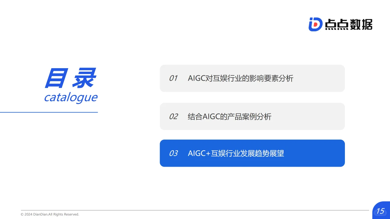 2024年AIGC对互动娱乐行业影响趋势洞察报告