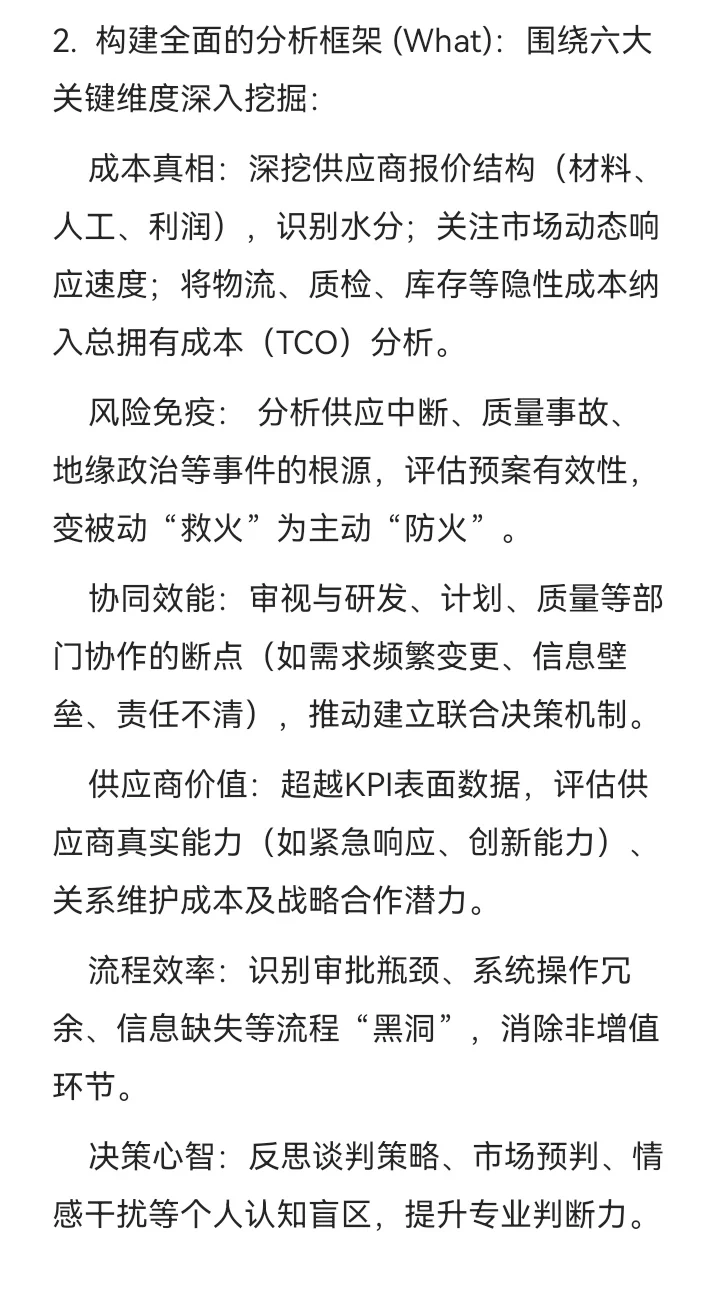 采购深度复盘四步法：从执行到战略的跃升