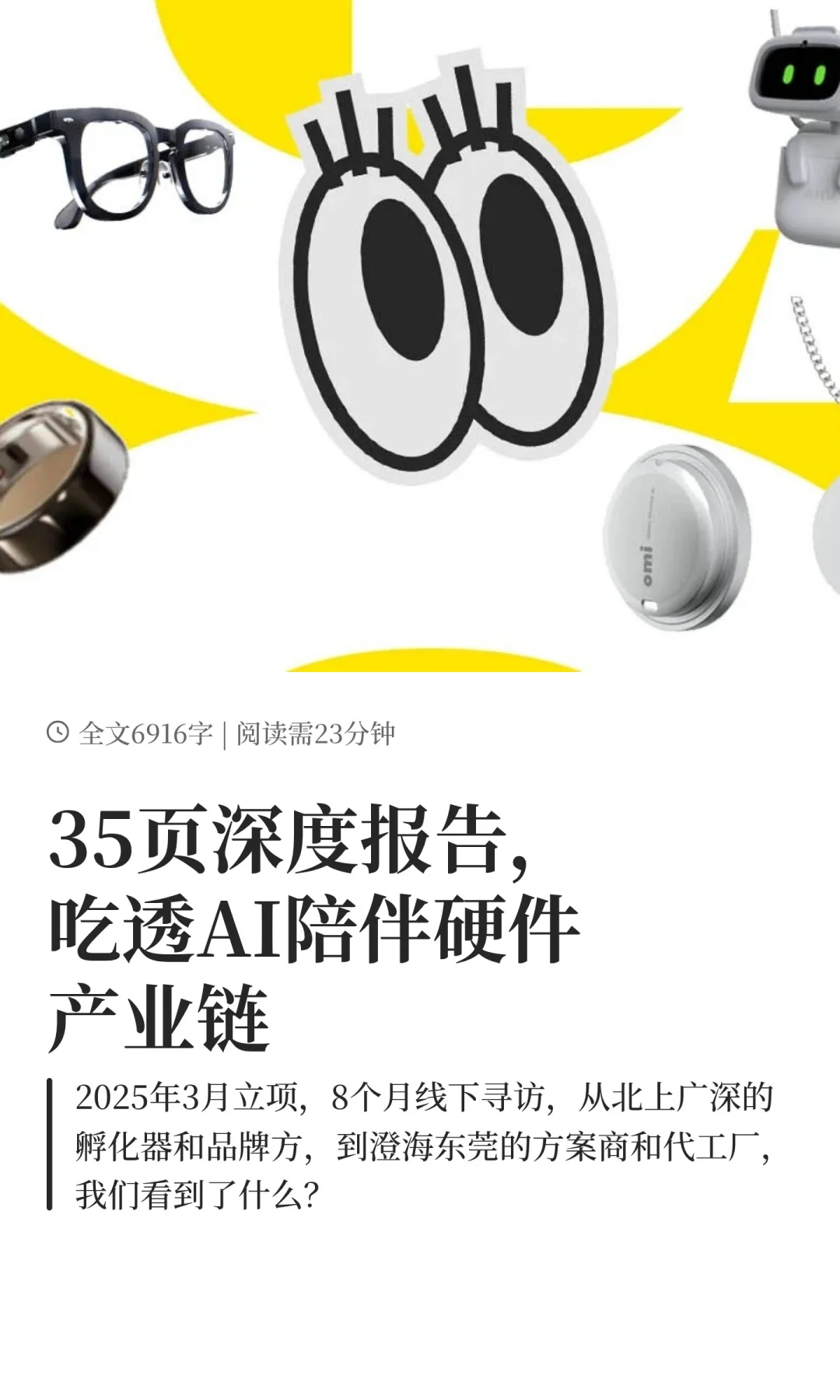 我们飞了7000公里,扒光AI硬件行业的底裤