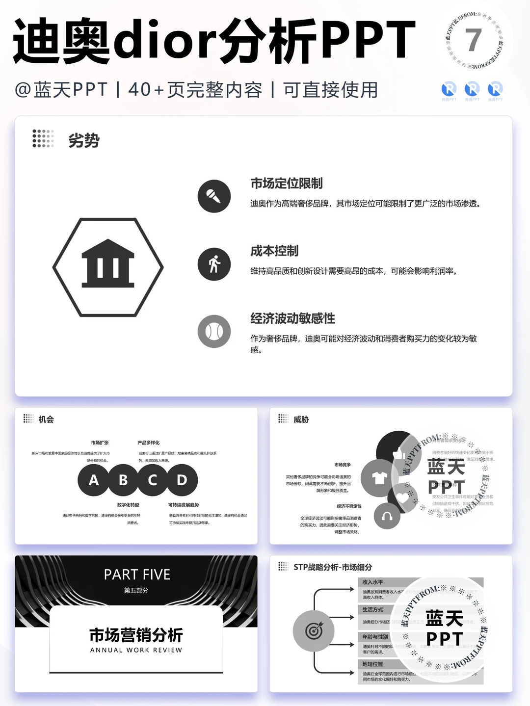 【029】迪奥 战略分析营销策略 SWOT PPT
