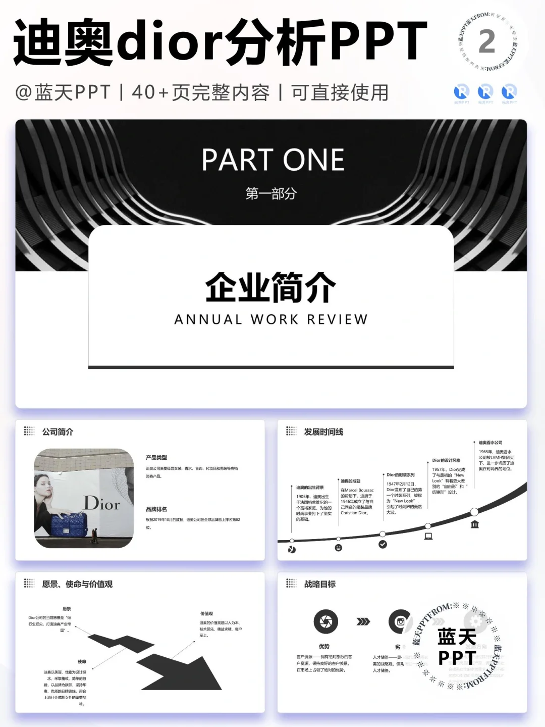 【029】迪奥 战略分析营销策略 SWOT PPT