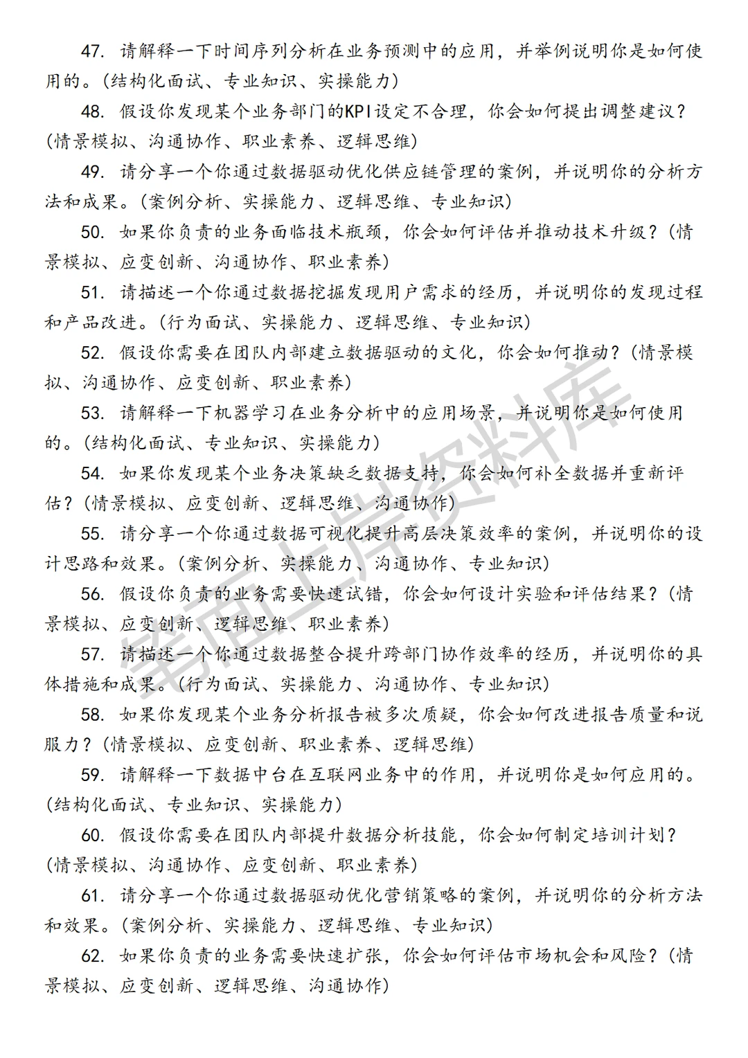 经营规划和分析
