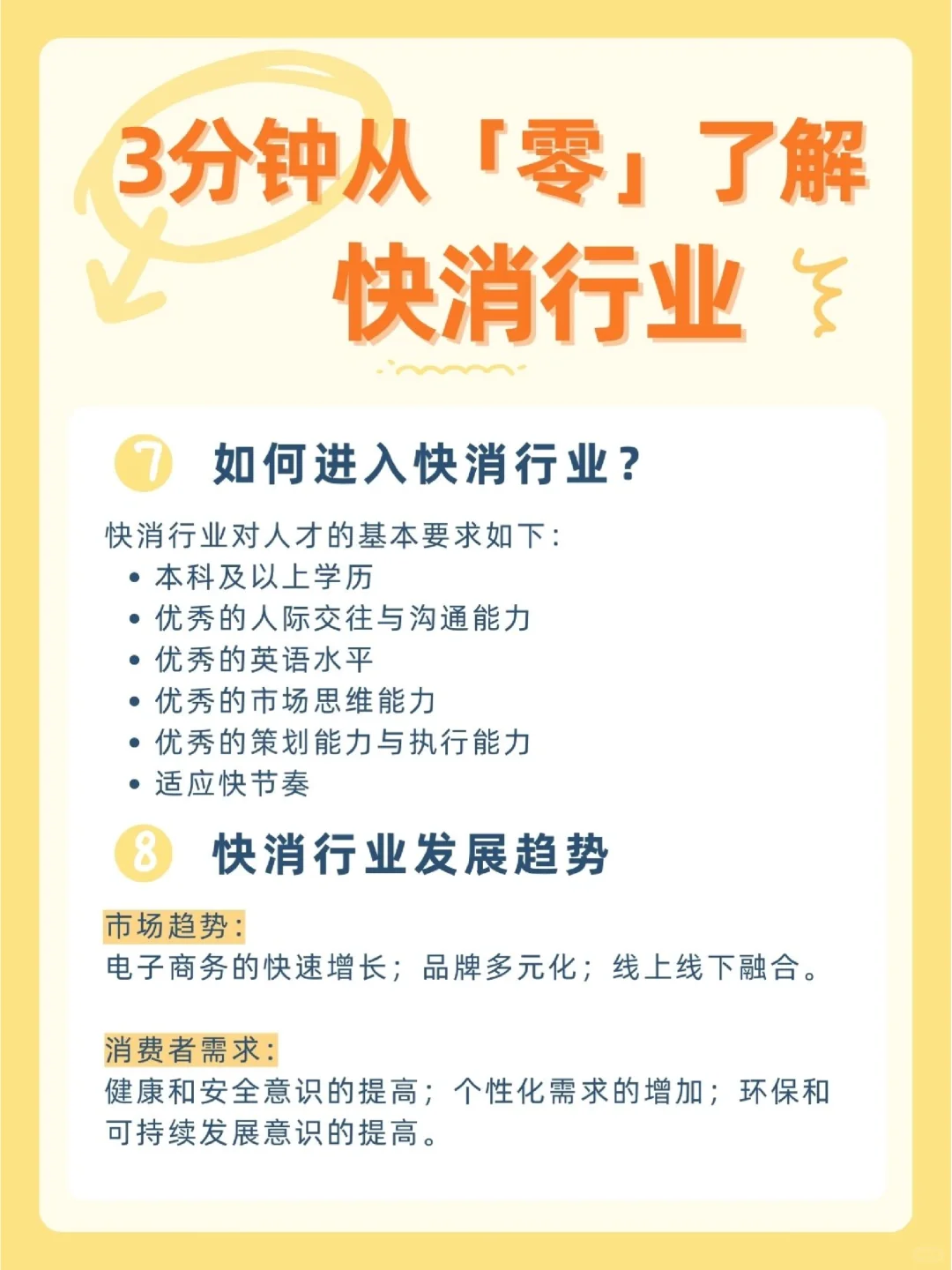 快消求职｜带你3分钟从零了解快消行业?