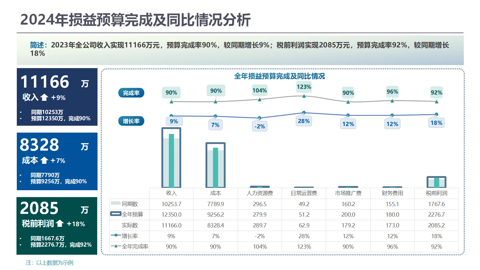 年度财务经营分析