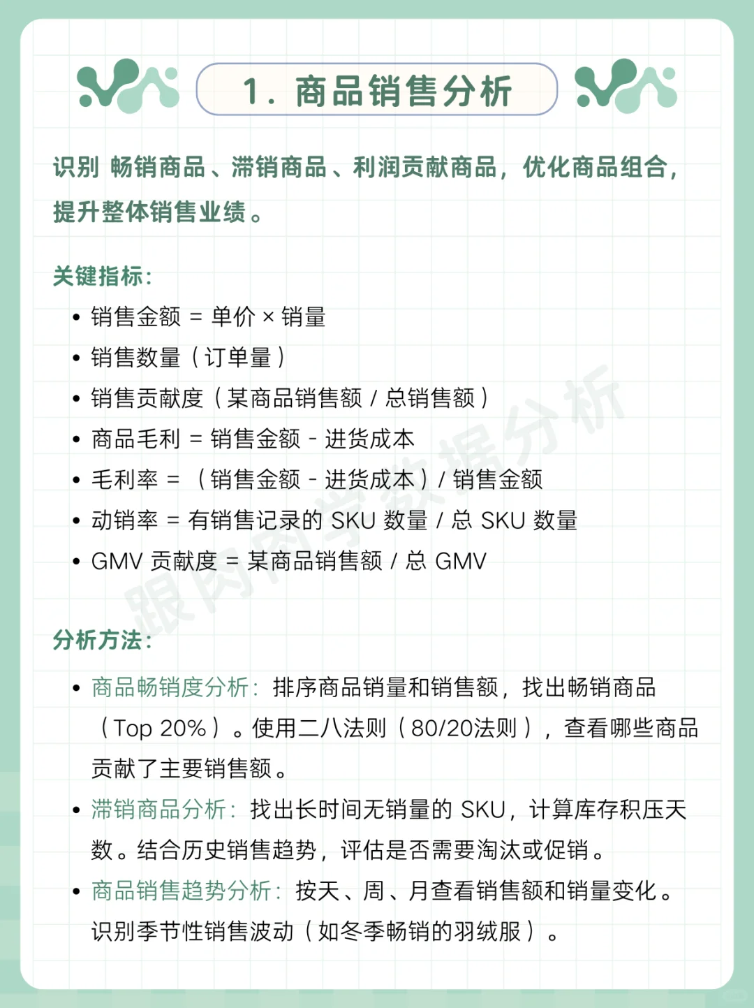 商品销售分析,怎么做才能真有用?