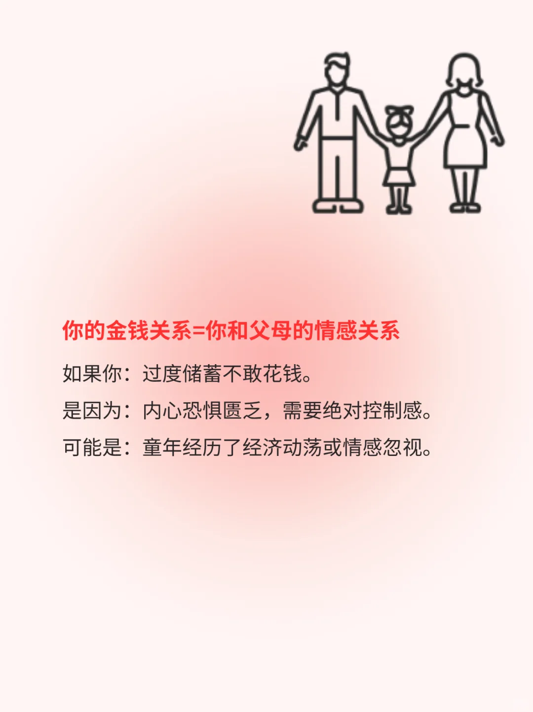 金钱关系=和父母的情感关系