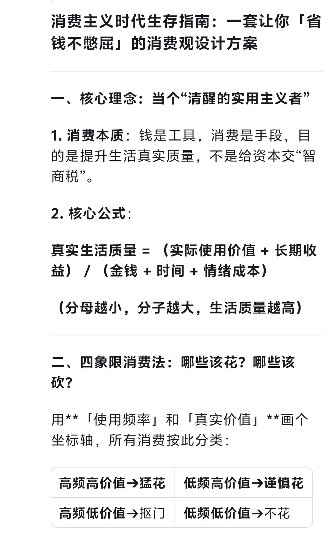 deepseek总结正确的消费观，保护你的小钱钱