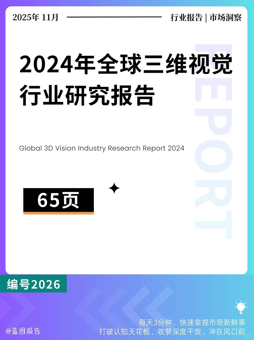 2024年全球三维视觉行业研究报告