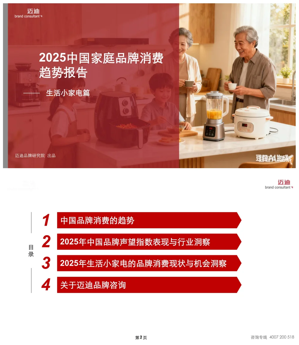 2025中国家庭品牌消费趋势报告-小家电篇