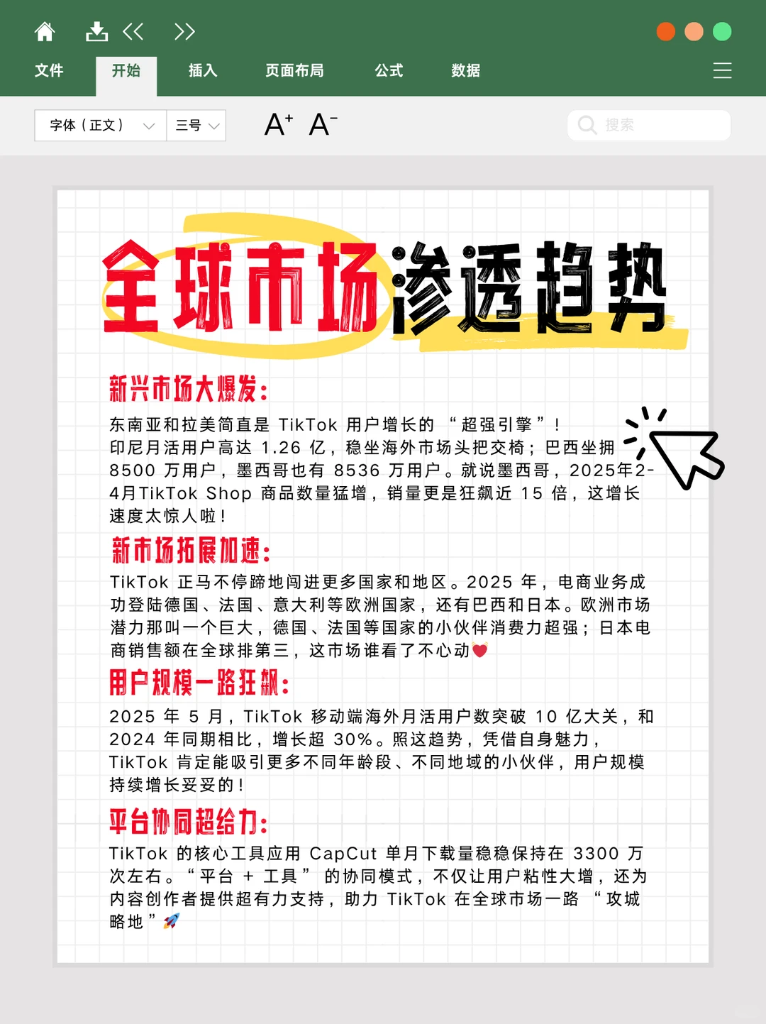 tiktok全球市场与电商的未来趋势