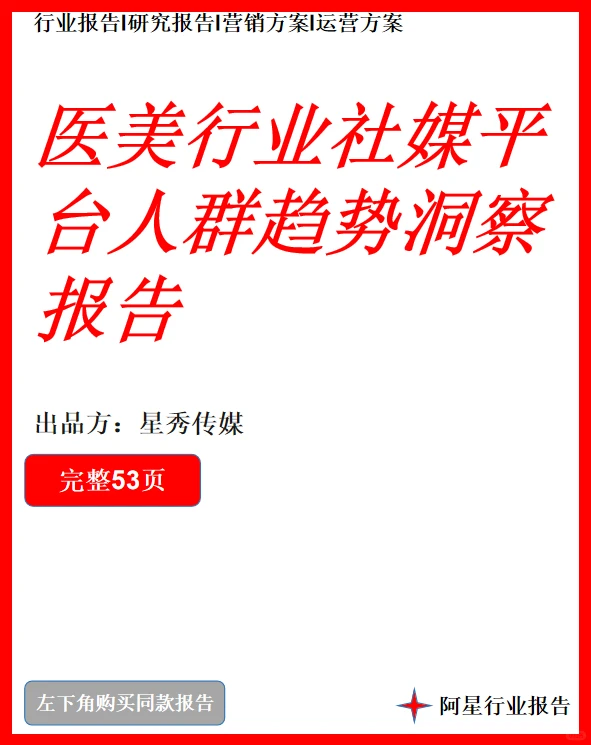 ?医美行业报告?