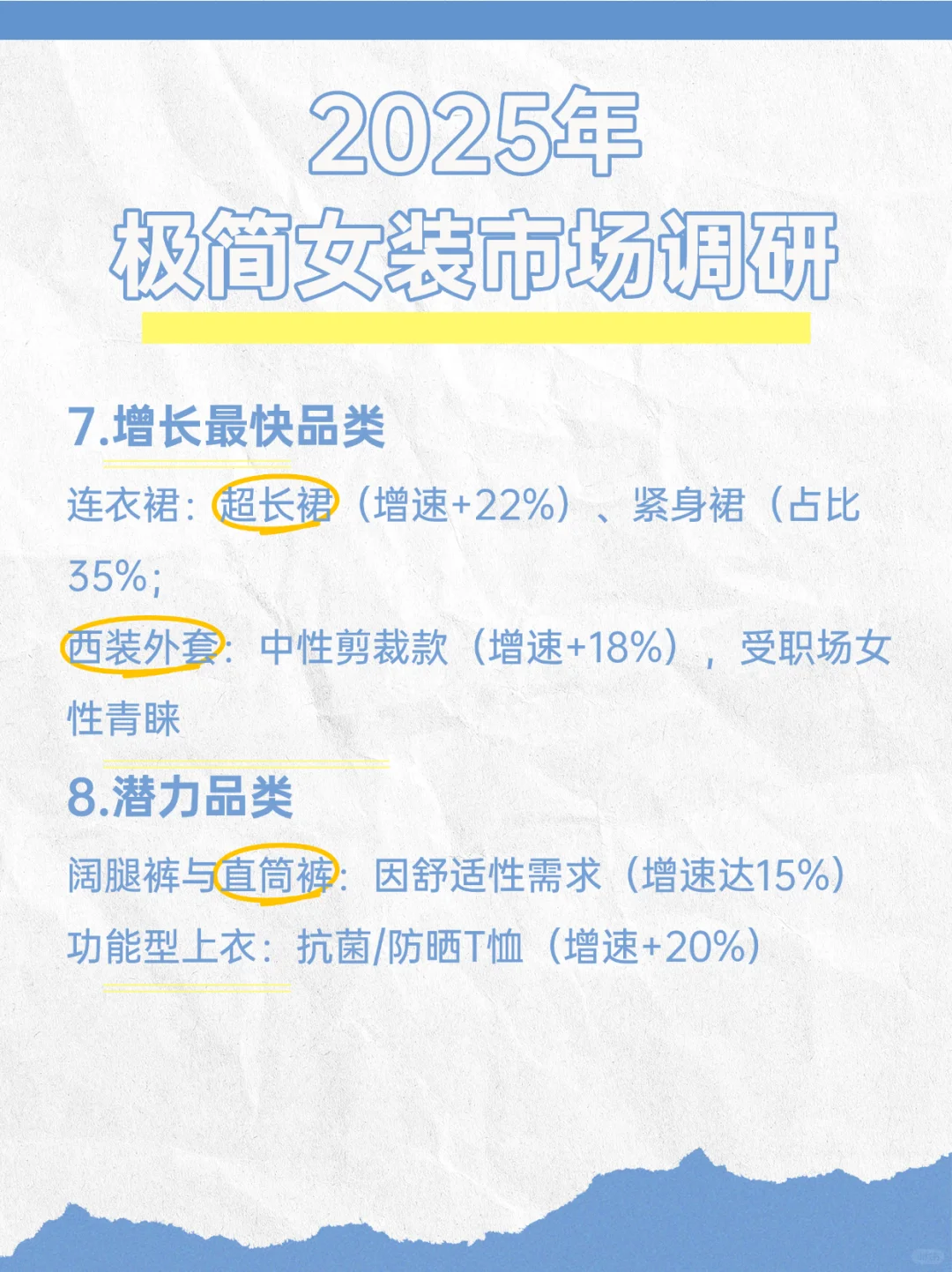2025年极简女装增速20+%?