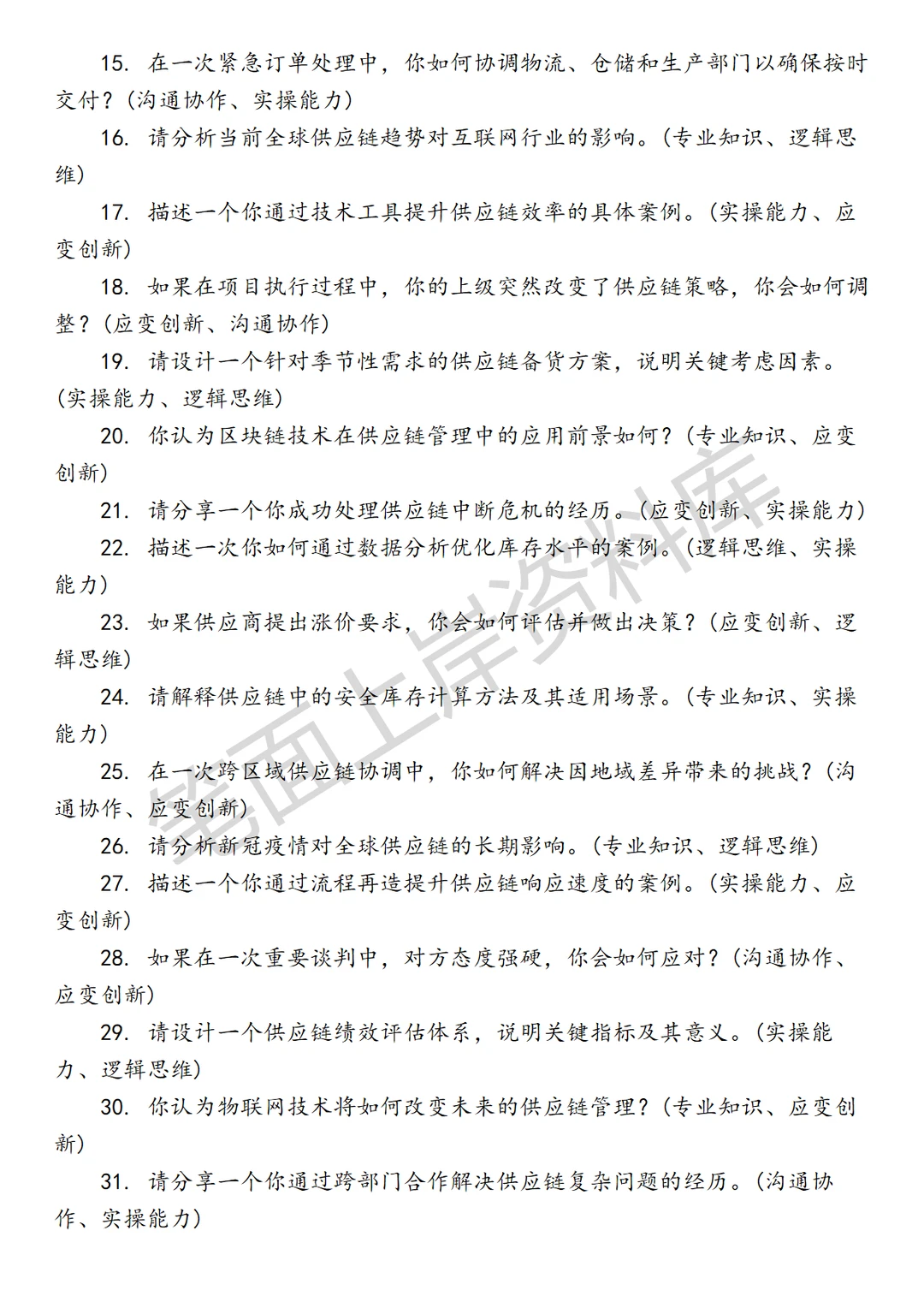 飞猪服务商高级供应链运营专员