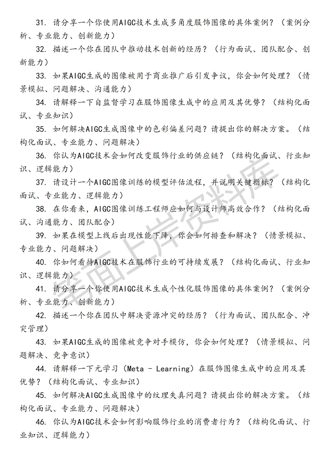 淘天集团淘天服饰AIGC图像训练