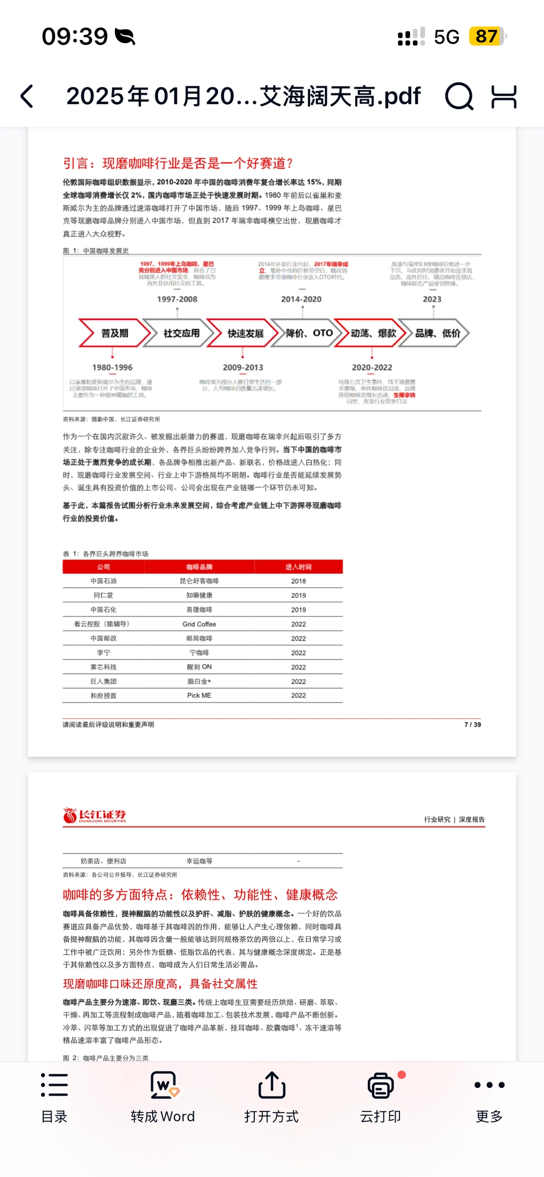 现磨咖啡行业：方兴未艾海阔天高