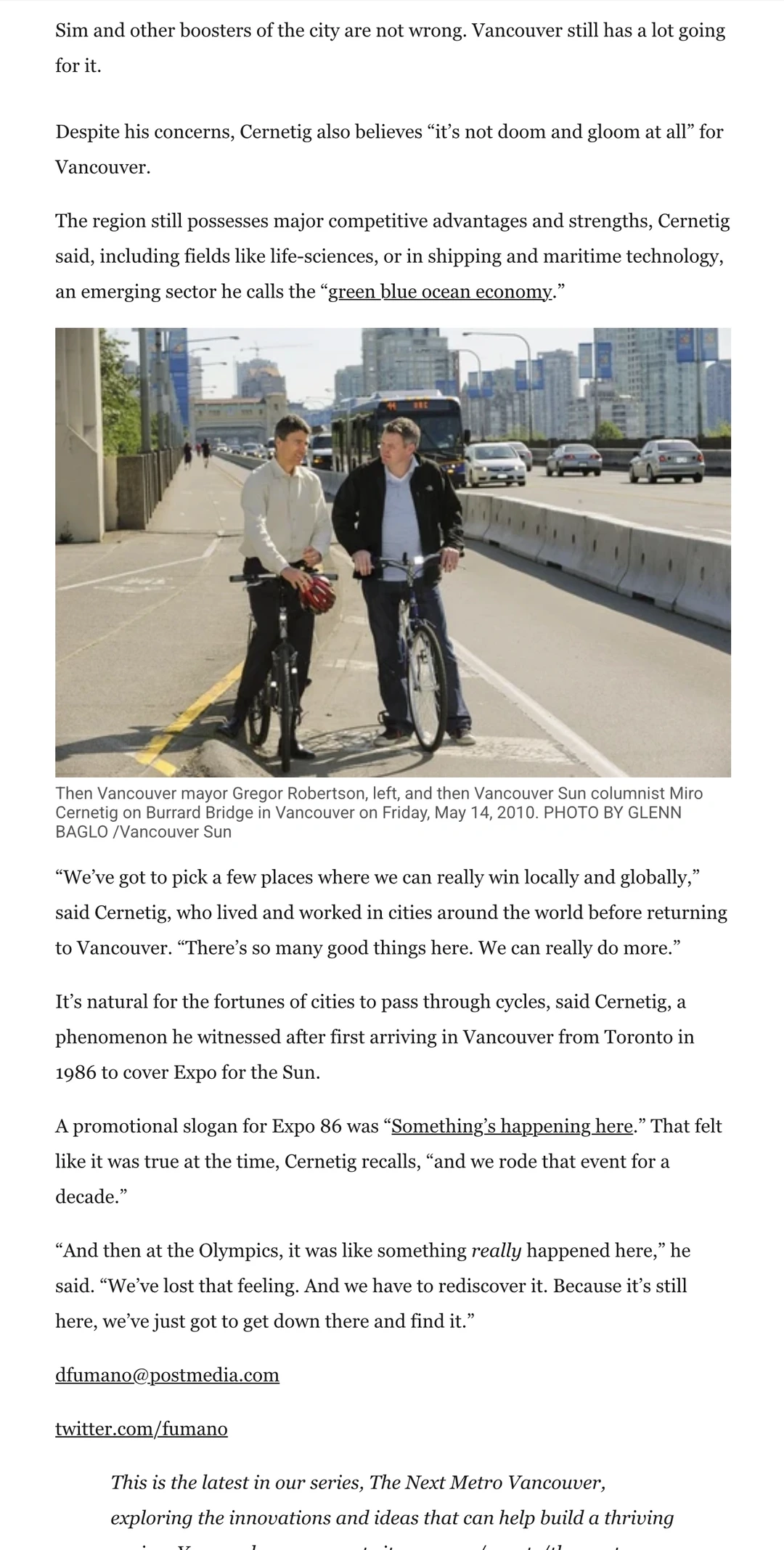 温哥华老百姓觉得这座城市的口碑在下降?