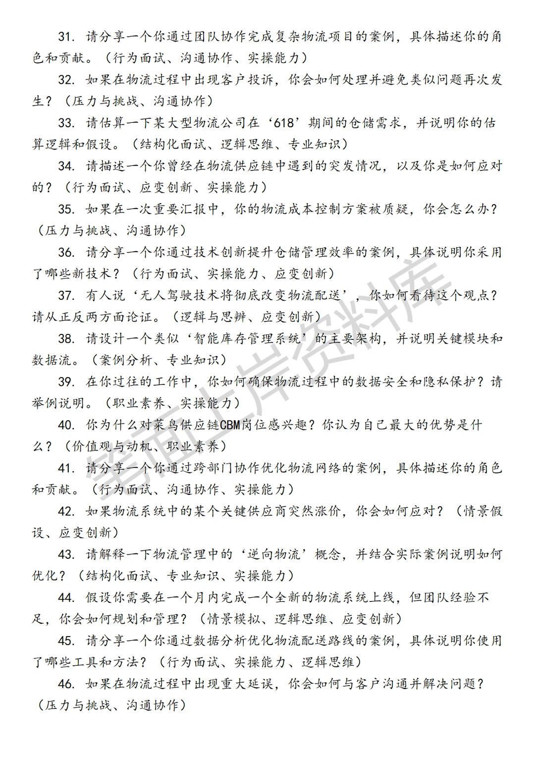 物流菜鸟供应链CBM
