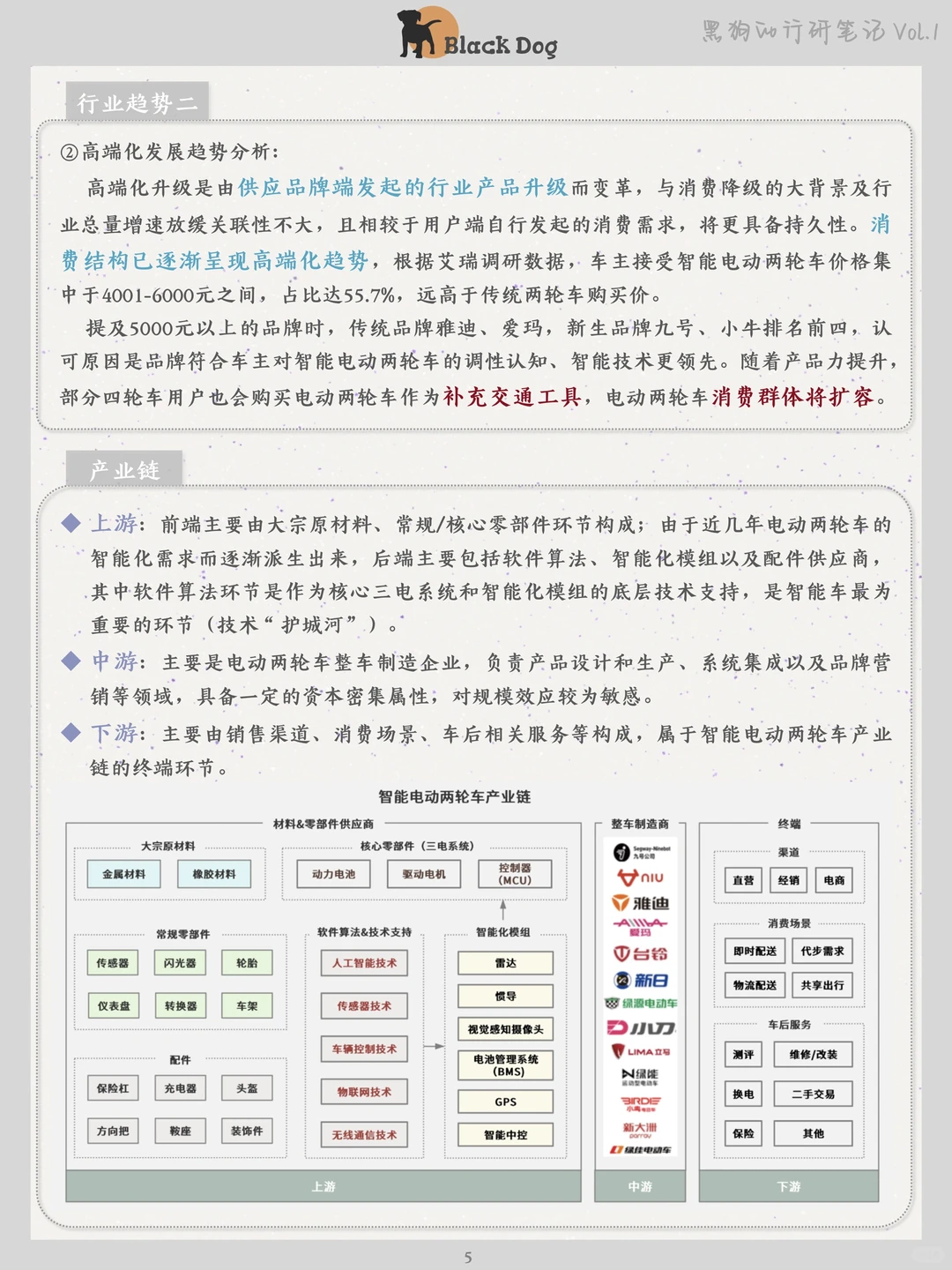 智能电动两轮车行业|行研笔记??