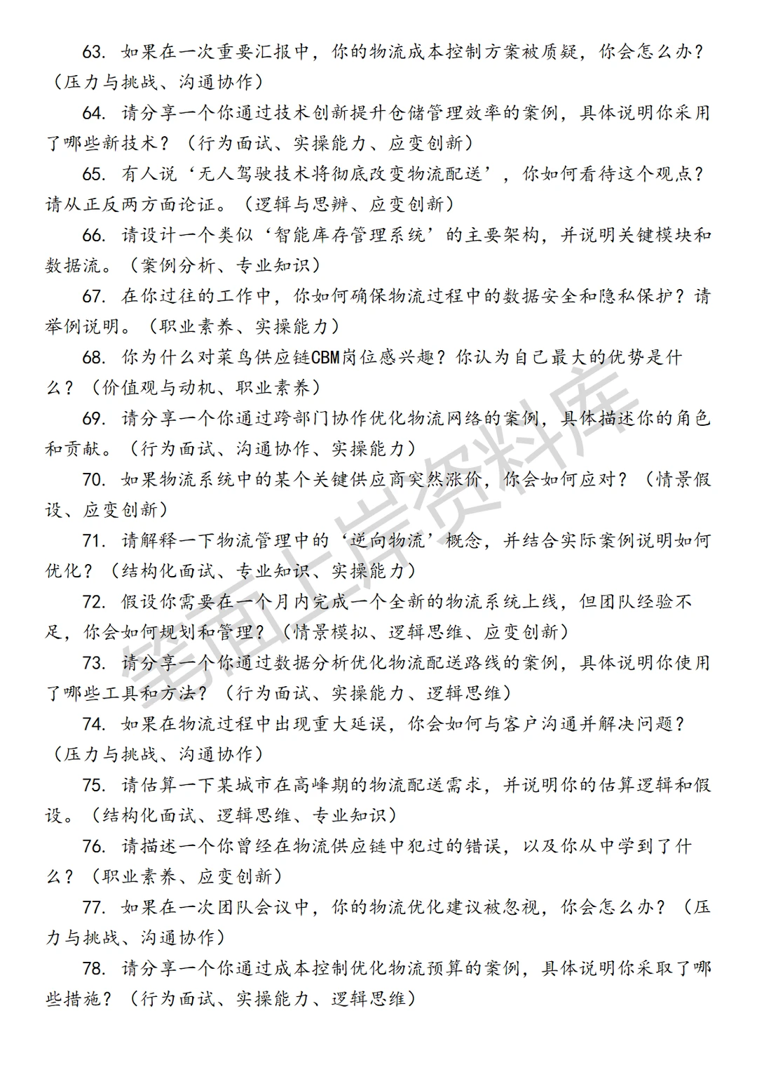 物流菜鸟供应链CBM