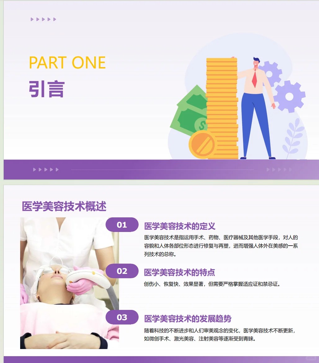 《医学美容技术职业生涯规划书》PPT