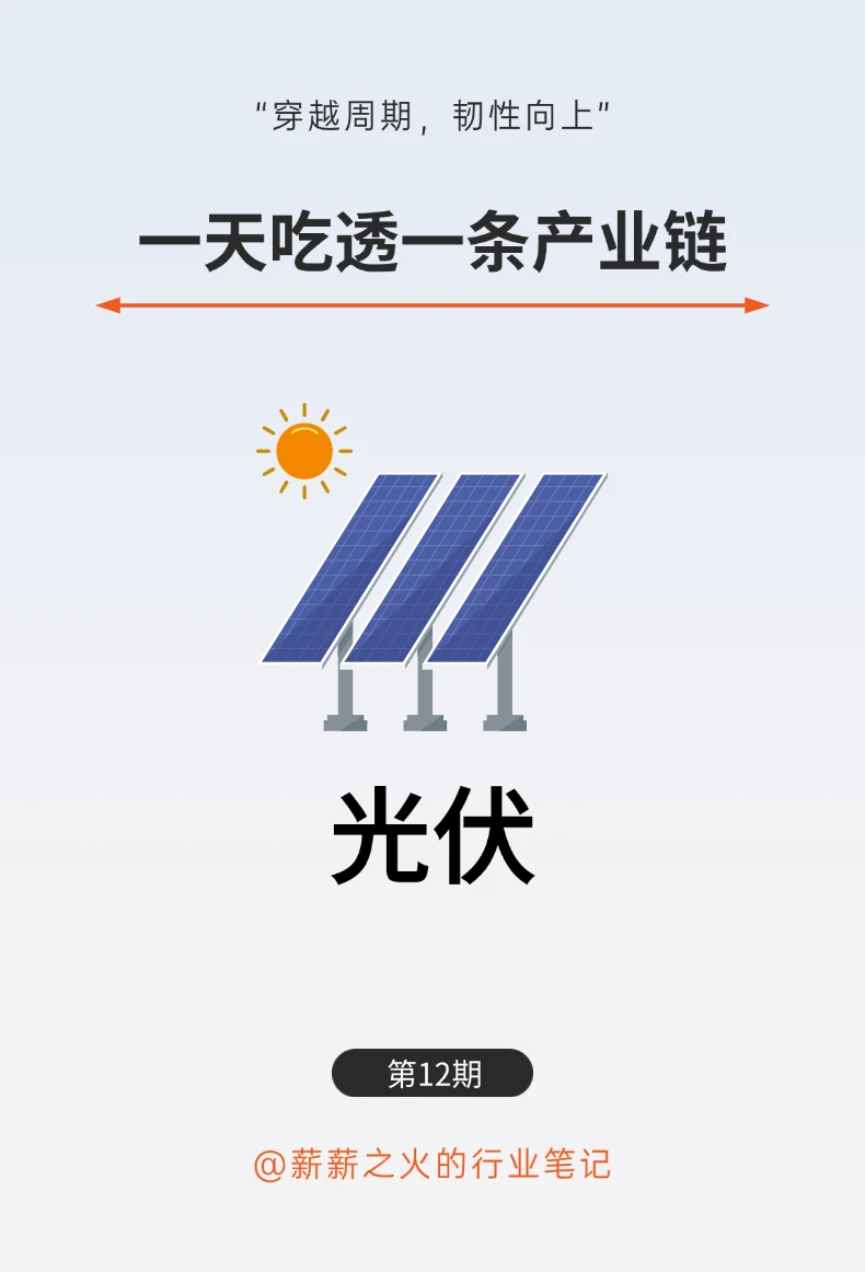 一天吃透一条产业链：NO.12 光伏产业链